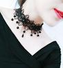 Accesorios transfronterizos para mujer, correa para el cuello, corte gótico, Spice Girl, cadena para el cuello, collar de encaje, gargantilla, cadena para clavícula, collar vintage