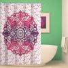 Cortina de ducha impermeable y a prueba de moho con estampado de flor de mandala estilo nacional original engrosada transfronteriza, cuenta de ducha, fabricantes