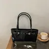 Bolso de axila estilo coreano, retro, moderno, simple, gran capacidad, casual, color liso, adecuado para uso diario, para ir al trabajo y se puede llevar como bolso de hombro o bolso de mano