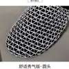 Sapatos de Rede Doces e Frescos Planos da Moda e Confortáveis Novo Estilo Outono e Verão 2025 Versátil de Duas Formas de Usar Sandálias Meias Fechadas para Uso Externo