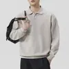 Sudadera Anyang con cuello POLO de media cremallera para hombre, nueva prenda casual versátil de otoño 2026, corte holgado, manga larga