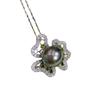 Accesorios Seiko de bricolaje, colgante de perla de plata esterlina S925, soporte vacío, moda, exquisito collar colgante, material de soporte de plata hecho a mano