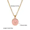 Europa e Estados Unidos novo estilo ins liga de zinco gota de óleo estrela lua coração pingente colar moda corrente de clavícula para pescoço feminino atacado de fábrica