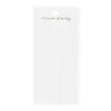 7*15cm Blanco Lechoso PVC Pinza para el Cabello Tarjeta Accesorio de Moda con Estampado Dorado Pinza BB Pinza de Acero Accesorio para el Cabello Tarjeta Cuadrada Papel