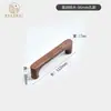 Manija de puerta de gabinete, cajón de gabinete, manija de madera maciza de armario, manija de puerta de madera de estilo chino nuevo en forma de puente de lujo ligero de alta gama