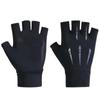 Guantes de protección solar de seda de hielo de primavera y verano para mujer, guantes transpirables de alta elasticidad para pesca, conducción al aire libre, guantes de dos dedos expuestos