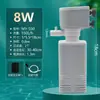 Aquário pequeno USB filtro embutido separador de dejetos de peixe dispositivo transparente de sucção de resíduos bomba de oxigenação silenciosa com circulação de água três em um