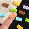 Accesorios de resina de chocolate con leche en miniatura simulados para manualidades DIY, fundas de teléfono con pegamento de crema y materiales para imanes de refrigerador