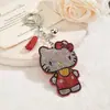 Chaveiro de Gatinho com Franja e Strass Venda Quente Transfronteiriça Pingente de Bolsa Moda Veludo Coreano Chaveiro Quente de Strass Presente Atacado