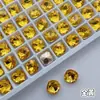 Rhinestones cuadrados de 8 mm con base de punta para arte de uñas, cristal de alta calidad, rhinestones cuadrados blancos y rojo rosa de base de punta de forma irregular para decoración de uñas