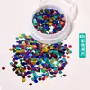 Lantejoulas Redondas para Nail Art Estilo Livro Vermelho Ponto de Onda Super Brilhante Patch para Unha Decoração de Unha a Laser Joias para Nail Art