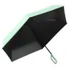 Fivela de anel 50% de desconto guarda-chuva ultraleve portátil cola preta dupla finalidade proteção solar e de chuva guarda-sol guarda-chuva guarda-chuva publicitário