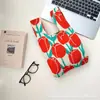 Ins Celebridade da Internet Nova Bolsa de Tricô Estilo Animal Fofo Bolsa Colete Bolsa Feminina Estilo Japonês e Coreano Versátil Bolsa de Tricô para Exterior