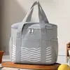 Bolsa Térmica para Lonchera de Gran Capacidad, Bolsa de Almuerzo Portátil Conveniente, Bolsa de Almuerzo Impermeable y a Prueba de Aceite con Bolsa para Arroz, Bolsa para Picnic al Aire Libre