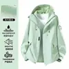 Chaqueta cortavientos e impermeable para mujer estilo Fujian, nueva colección primavera/otoño 2026, adecuada para parejas, diseñada para senderismo