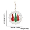 Colgantes Populares Navideños de Estilo Nórdico para Puerta Decoraciones de Pared Feliz Navidad Accesorios Festivos