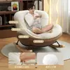 Silla mecedora moderna simple balcón sala de estar sillón de ocio dormitorio siesta en casa sofá perezoso silla se puede acostar se puede sentar