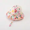 Sombrero de Verano Delgado para Niñas Pequeñas, Malla Transpirable Sombrero de Pescador de Ala Ancha de Princesa, Sombrero Cubo Estilo Coreano para Bebés Niñas