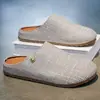 Zapatos de verano para hombre estilo Birkenstock de suela gruesa, ligeros y versátiles para uso en exteriores, mules casuales cerrados sin cordones