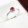 Anillo dulce de colores con circonita estilo Xiaohongshu, moderno, simple, versátil para mujer, venta al por mayor de joyería, artículo popular transfronterizo
