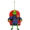 Colgante de Árbol de Navidad Monstruo Verde de Pelo Cruzado Grinch Manualidades Acrílicas Grinch Colgante Decoración Navideña
