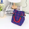 Nuevo Bolso de Mano Tejido Estilo Transfronterizo Japonés y Coreano, Bolso Tote Portátil de Gran Capacidad para Viajar al Trabajo y Llevar Artículos Varios