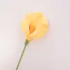 Acabamento transfronteiriço feito à mão calla lírio lã flor malha imitação flor eterna crochê flor artificial decoração para casa