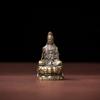 Estatuas de Buda de Latón Retro Guanyin Sakyamuni Decoración del Hogar Artesanías Ksitigarbha Bodhisattva Bronce Puesto