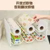 Estante apilable para almacenamiento de film de cocina para uso doméstico, portarrollos desechable para papel de aluminio y papel absorbente de aceite para armario o encimera