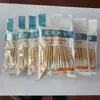 Cotonete Médico Descartável Desinfecção de Feridas Cabeça Única Haste de Bambu Cotonete Cotonete de Bebê Cotonete Absorvente Desinfecção Portátil