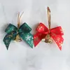 Fita de Laço de Natal Europeia e Americana DIY Flores de Fita de Tecido Artesanais Tiras de Seda Amarradas à Mão Fita Impressa com Hot Stamping