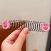 Pente e Presilha de Cabelo Infantil para Arrumar Fios Soltos na Parte de Trás da Cabeça, Pente para Franja, Pente de Cabelo para Meninas, Ferramenta de Penteado, Pente com Presilha