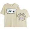 2025 Nuevo Camiseta de Manga Corta con Cuello Redondo de Dibujos Animados Anime Hunter Hunter X Hunter para Mujer