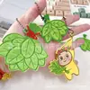 Dibujo Animado Coreano Lindo Bordado Dibujo Animado DIY Personalizado Bolso Escolar Accesorios Colgante Etiqueta de Equipaje Tela Llavero