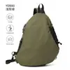 Mochila Transfronteiriça Casual Masculina Bolsa Transversal Bolsa de Peito Masculina Simples Multifuncional de Ombro Único Marca Tendência Pequena Bolsa da Moda Bolsa Masculina