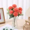 Nova bola de hortênsia de 9 cabeças Bola de hortênsia de 9 cabeças flor adereços de fotografia de casamento decoração de casa flor artificial