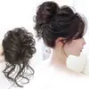 Peluca de pelo rizado con barba larga y temperamento perezoso, banda para el cabello, temperamento mate, cheongsam, estilo antiguo, cabeza esférica, natural y esponjosa