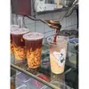 Copa Fría de Camarones Bebida Fría Espesa Desechable Pandan Café Limón Té de Leche Plástico Para Llevar Con Tapa Papel a Prueba de Fugas