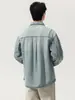 Ropa para Hombre Fengshe / Nuevo de Primavera 2026 Camisa de Mezclilla Lavada Azul Claro Camisa de Trabajo de Lyocell