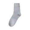 Meias masculinas Zhuji de inverno, comprimento até a panturrilha, meias longas de lã espessadas, com forro de fleece, desodorantes, atacado, panturrilha média, quentes