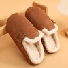 Novos sapatos de inverno estilo coreano retrô fashion pão estudantes quentes moda interna antiderrapante confortável uso externo chinelos de algodão