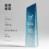 Nuevo Color Impreso Trofeo Cristal Creativo Metal Alto Nivel Atmosférico Senior Empleado Destacado Retrato Medalla Honorífica