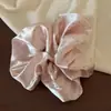 Goma para el pelo de satén de seda estilo coreano para mujer, liga elástica de lunares de alta gama, accesorio para el pelo de tamaño grande