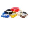 Anillo de metal plateado etiqueta de equipaje de PU cordón para equipaje transfronterizo cuerda colgante colorida con anillo de metal anti-deformación de cola