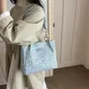 Bolso tote para el hombro y cruzado, fresco y moderno, estilo casual y simple para mujer, estampado 2026, gran capacidad para compras
