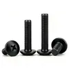 Tornillos de Máquina de Cabeza Plana Grande Cruz Acero Inoxidable 304 Negro Tornillos de Cabeza de Hongo con Cabeza de Paraguas Zincado Negro M2M3M4M5M6
