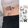 Adesivos de Tatuagem Borboleta Nova Clavícula à Prova d'Água Borboleta Moda Masculina e Feminina Pulso e Tornozelo Laváveis Adesivos de Tatuagem