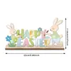 Decoraciones de Pascua Nuevas Jingheng Transfronterizas, Adornos de Madera Impresos de Pascua, Decoración de Atmósfera de Pascua