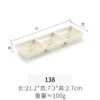 Kaibaiya plato pequeño de imitación de porcelana plato para condimentos plato para salsas para fondue dos o tres cuadrados plato para salsas plato para mojar plato pequeño de melamina