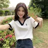 Camiseta Elegante, Versátil e Moderna de Manga Curta para Mulheres, Nova Coleção Verão 2026, Gola Polo, Top Sexy